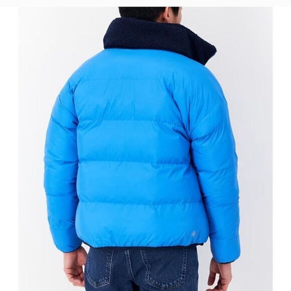 NWT Fourlaps Polar Quilted Sherpa Jacket NAVY/CORNFLOWER - Picture 7 of 9